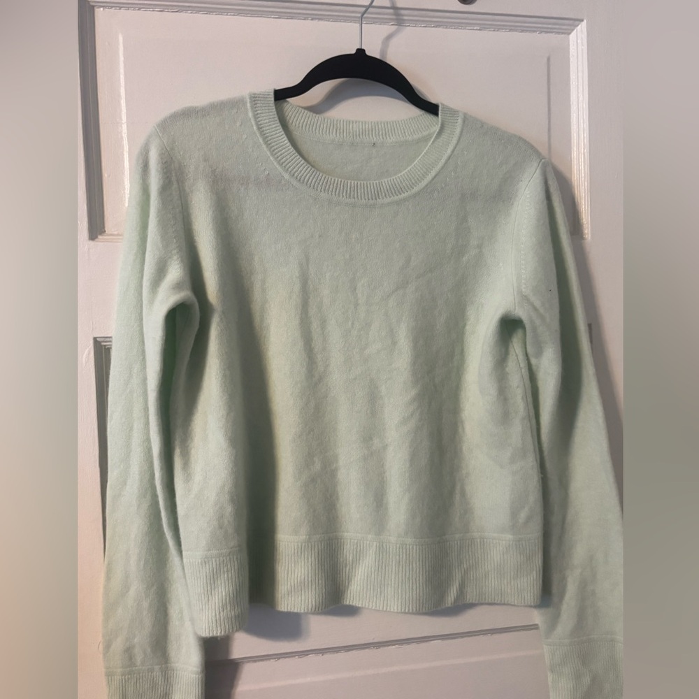 Soft by Naadam mint green crewneck sweater
